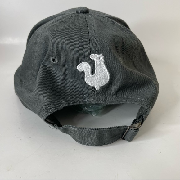 Popeyes Chicken Restaurant Employee Uniform Strapback Hat Cap Gray - Picture 3 of 8